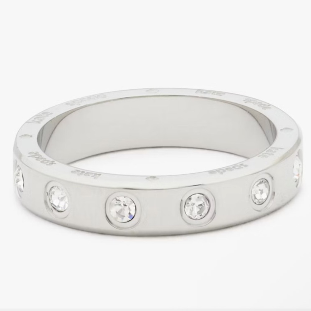 Kate Spade CZ Silver Set in Stone Band